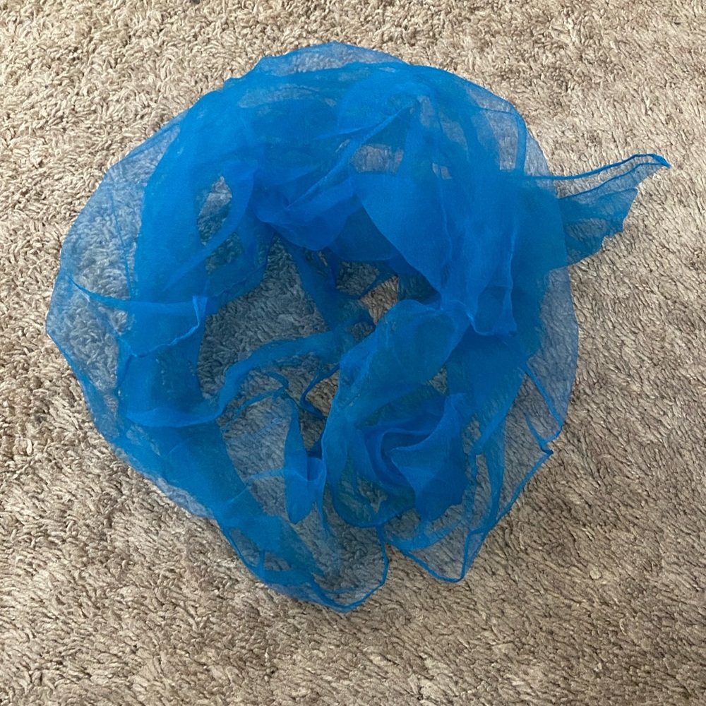 VTG 50’s Sheer Blue Nylon Scarf